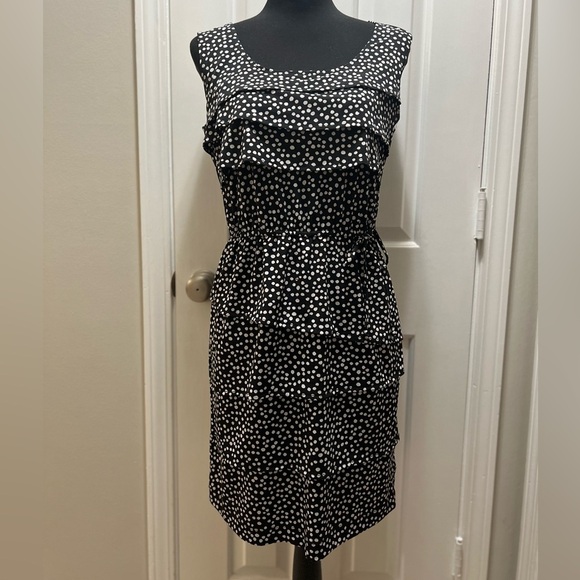 Danny & Nicole Black and White Sheath Midi Dress Size Medium - Picture 1 of 5